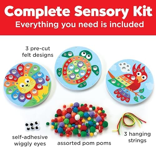 Creativity for Kids Pom Pom Pictures: Animals | Summer Fun | Back to School Crafts for Preschool Learning Activities| Sensory Toys for Toddlers |Toddler Arts and Crafts (Ages 3+) - Image 5