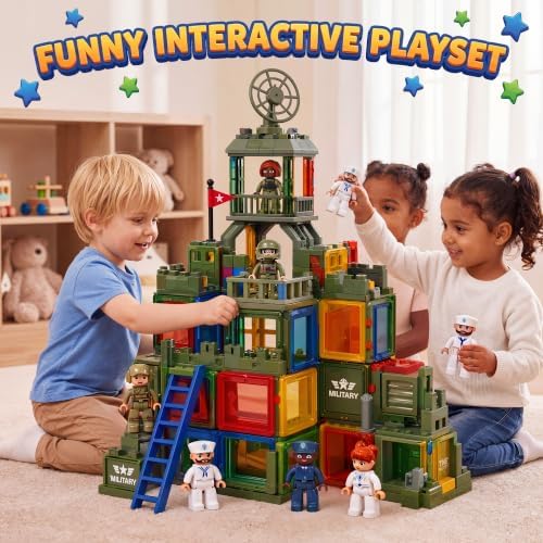 12 Pieces Large Magnetic People Figures for Kids Compatible with Lego - Image 6