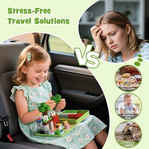 Mini Magnetic Blocks for Travel Toys: 49 Pcs Farm Animals Iron Storage Box - Image 5