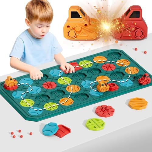 burgkidz Montessori STEM Toys for Kids: Logical Road Builder Board Game by burgkidz