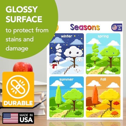 FoldCard Seasons Chart Educational Poster 8.5x11 5pk - Image 3
