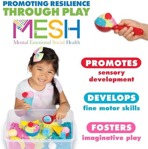 Creativity for Kids Sensory Bin: Ice Cream Shop Playset - Toddler Learning Toys for Kids Ages 3-4+, Pretend Play Ice Cream Set, Kids Gifts for Girls and Boys - Image 4