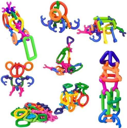 Click & Create Builder Set (80 pcs) - STEM Educational Interlocking Building Blocks for Kids Ages 2-7, Creative Construction Toy for Boys & Girls, Colorful Fine Motor Skills Toy - Image 5