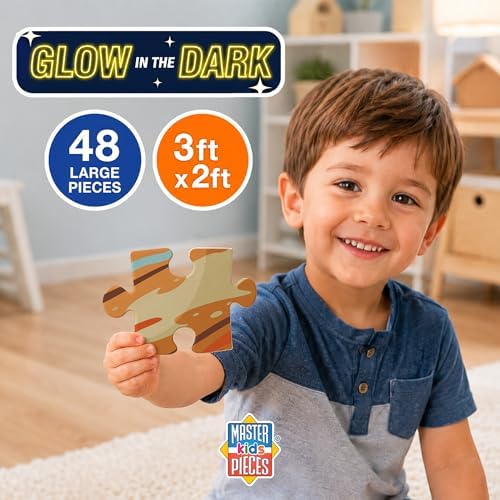 Glow in The Dark - Our Solar System 48 Piece Floor Puzzle - Image 6