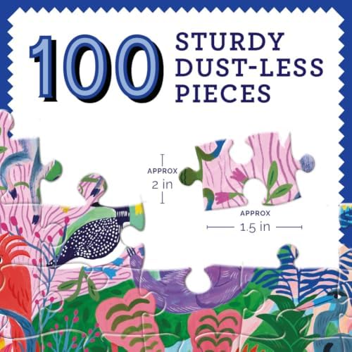 eeBoo Tree of Wildlife 100 Piece Children's Puzzle, 27" x 18" Nature Themed - Image 2