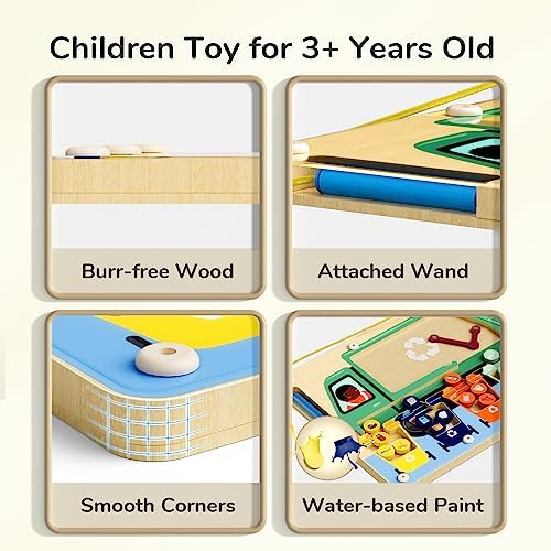 TOP BRIGHT Trash Truck Magnetic Maze Toy, Montessori Toys for 3 Year Old - Image 5