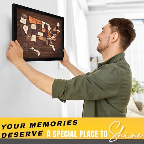 flinelife USA Travel Map, 17x13, Wooden USA Map Puzzle, Perfect for Couples and Families Gift - Image 6