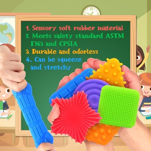 Squishy Sensory Toys for Kids Toddlers: Soft Textured Fidget Toy for Autism - Image 4