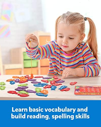 Coogam Wooden Magnetic Fishing Sight Words Game Learning Dolch Word Flashcards Montessori Educational Toy for Preschool 3 4 5 Year Old Kids - Image 5