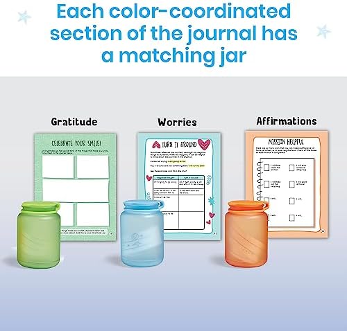 hand2mind Filling My Jars Interactive Journal, Gratitude Journal, Positive Affirmations for Kids, Growth Mindset and Mindfulness for Kids, Social Emotional Learning Activities - Image 3