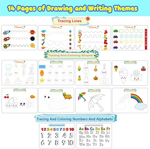 Huijing Toddler Activities Preschool Learning Busy Book - 29 Themes Binder Montessori Toys for Toddlers, Workbook Activity Autism Materials and Tracing Coloring - Image 5