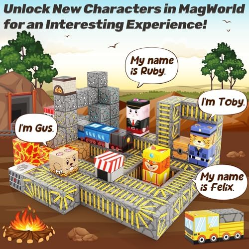 Magnetic Building Blocks Toddler Toys STEM Sensory Outdoor for 3+ Year Old Boys & Girls, Kids Toys for Ages 4-6 6-8 5-7 - Image 3