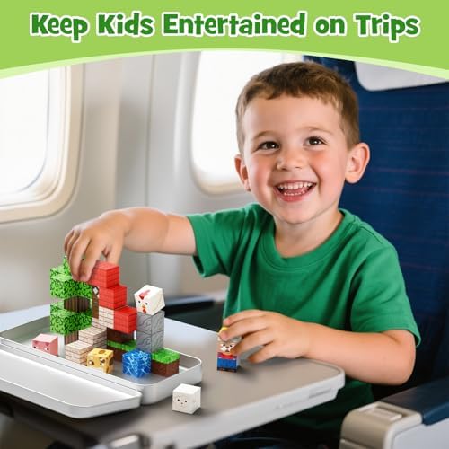 Mini Magnetic Travel Building Blocks: 35 PCS Farm Animals STEM Toys - Image 4