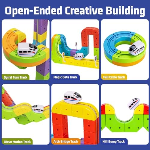 48 pcs KlickRail Electric Train Set Race Track for 3 4 5 6 7 8 Years Old - Image 4