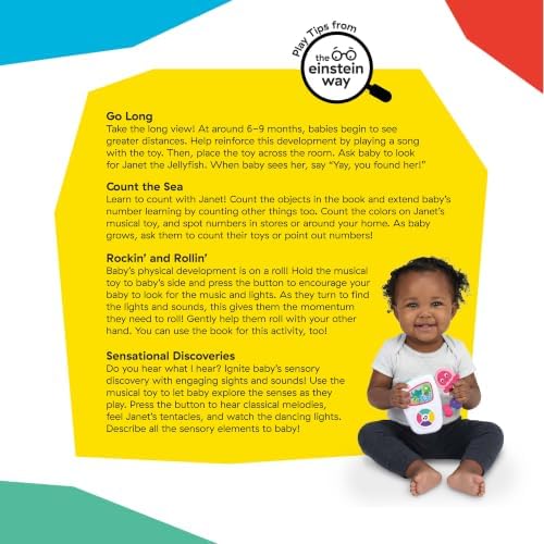 Baby Einstein Janet’s Sensational Sounds 2-Piece Musical Toy & Book Gift Set, Ages 3+ Months, for Boy or Girl - Image 5