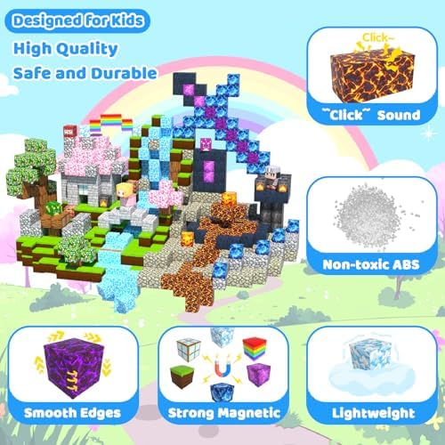 Magnetic Blocks, 150PCS Toys Building Cube Birthday Gifts for Kids - Image 5