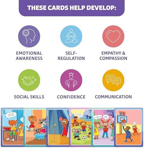 Who What Why Feelings Conversation Cards for Kids, Social SEL Game, Ages 4+ - Image 6