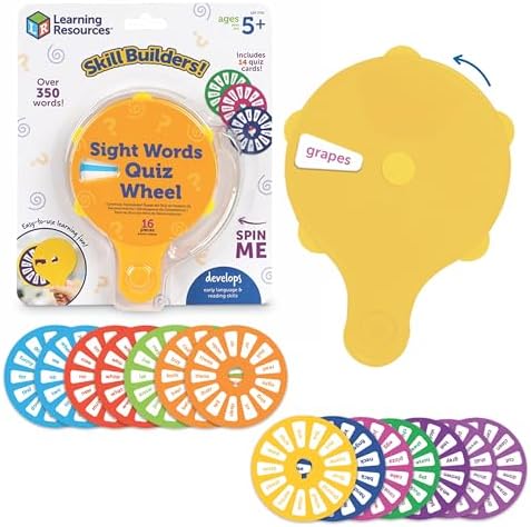 Learning Resources Skill Builders Sight Words Quiz Wheel by LearningResources