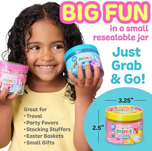 Creativity for Kids Sensory Minis Capybara Kit | Cloud Clay Sensory Toy for Toddlers | Squish, Scoop & Discover Surprise Pieces | Mess-Free, Screen-Free Travel Activity (Ages 3+) - Image 6
