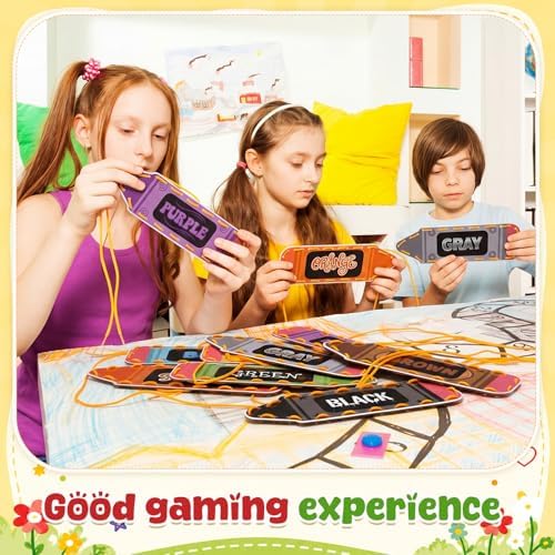 Funrous 10 Pieces Recognition Lacing Cards for Over Age of 6 Kids, Color - Image 6