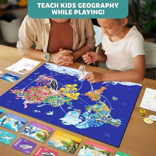 Stamp It! World Tour, Educational Map Geography Board Game for Kids 8-12 - Image 3