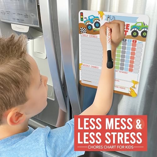 Magnetic Chore Chart for Kids Dry Erase Reward Chart for Home and Classroom - Image 5