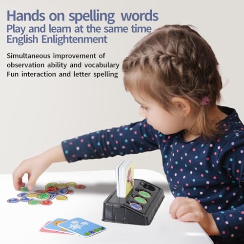 Matching Letter Game for Preschooler Age 3+ - Self-Correcting Word Puzzles Boost Spelling, Reading, Alphabet & Word Recognition - Early Education Toy Includes 30 Flash Cards & 26 Letters - Image 4