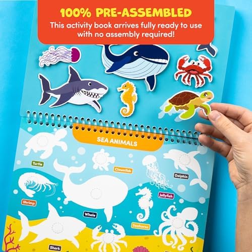 Preschool Busy Book for Toddlers 3-5, Educational Montessori Activity Toy - Image 3