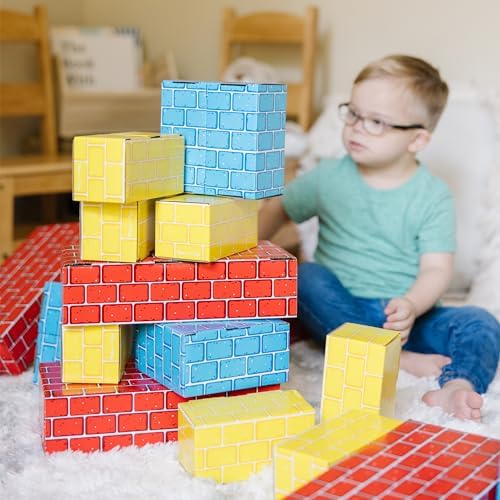 Melissa & Doug Jumbo Cardboard Blocks Building Set (40 pc) - Lightweight Building Toys and Montessori Toys for Toddlers and Preschool Learning Activities - Image 6