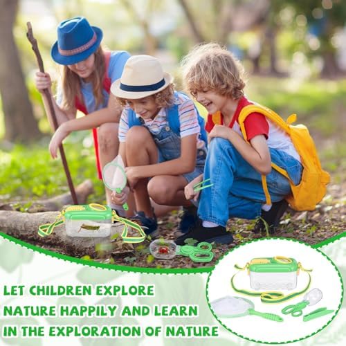 Halloscume 6 Sets Bug Catcher for Kids Insect Catching Kit, Green - Image 5