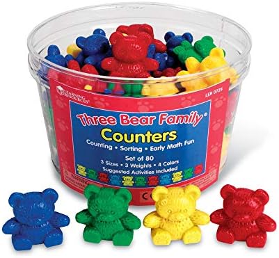 Learning Resources Three Bear Family Counters by LearningResources