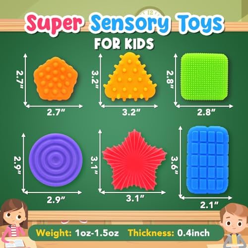 Squishy Sensory Toys for Kids Toddlers: Soft Textured Fidget Toy for Autism - Image 5