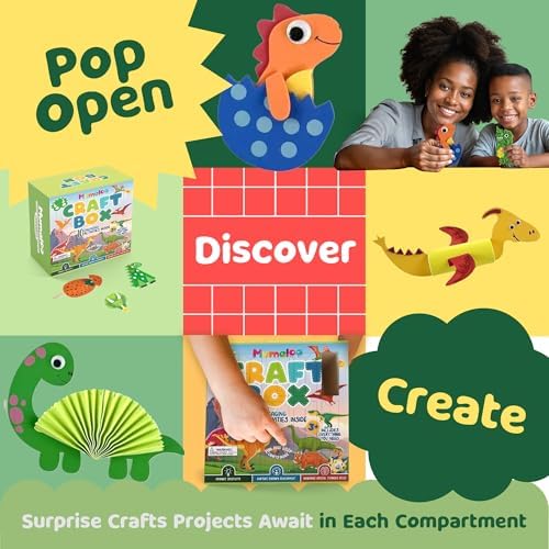 Mumaloo Kids Craft Kit – 10 Dinosaur Art Activities, Ages 4–8 - Image 3