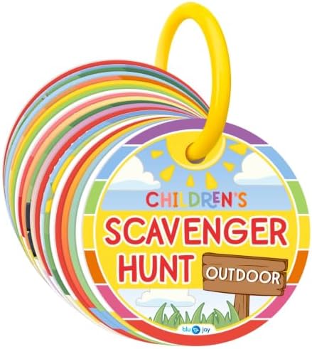 Blu Jay Children's Scavenger Hunt Cards - Nature Toy, Outdoor Edition by BluJay