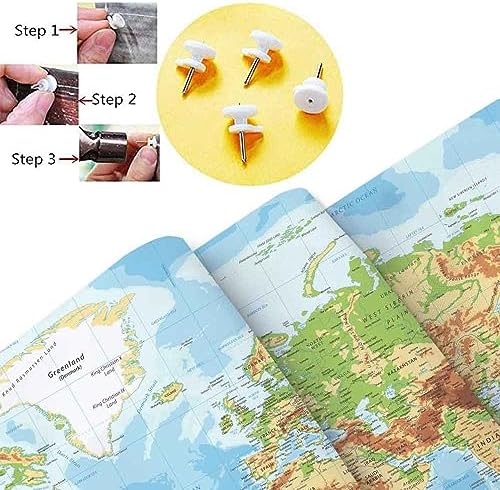 JAWO World Map Tapestry Wall Hanging for Kids Student, with Countries and Major Cities Educational Bedroom Living Room Dorm Home Decoration 60X40 Inch, 60.00/'' x 40.00/'' - Image 7