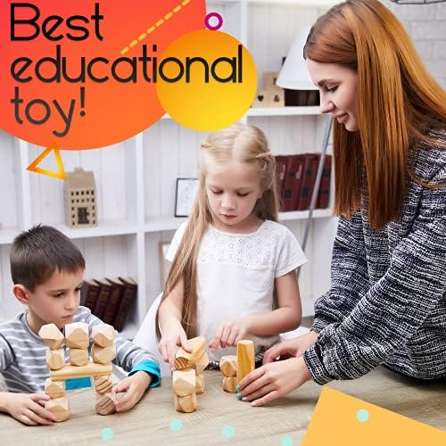 Panda Brothers Wooden Balancing Stones, Montessori Toys for 3 4 5 Year Old - Image 6