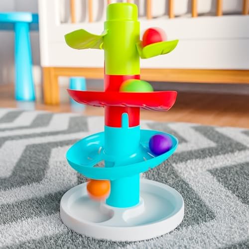 Lollipop Rainbow Ball Drop Tower: Baby Toys for Toddlers Includes 4 Balls - Stimulate Curiosity and Motor Skills with This Engaging Ball Drop Toys for Toddlers - Image 7