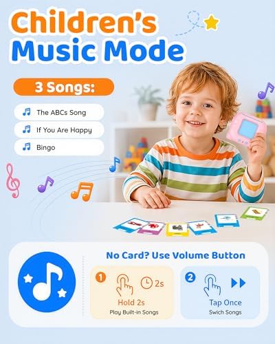 Aullsaty Talking Flash Cards for Toddlers Ages 1-3, 224 Words Montessori Speech Therapy Toys, Autism Sensory Toy, Educational Learning Speech Therapy Birthday Gifts for Boys Girls (Pink) - Image 5