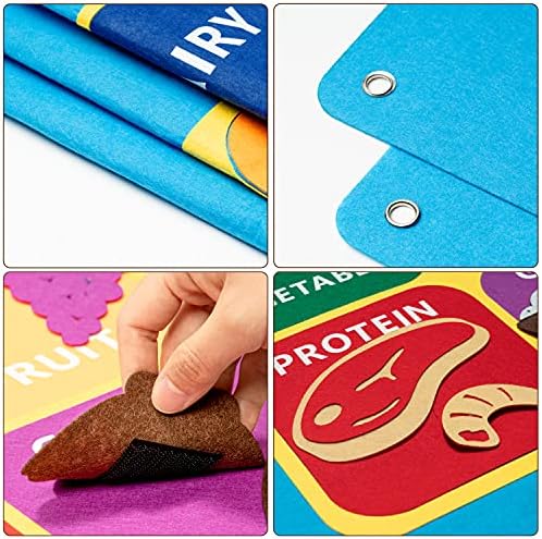 WATINC My Plate Felt Board Set, Preschool Food Group Learning Toy for Kids - Image 3