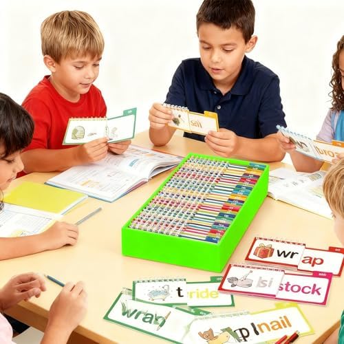 30 Read and Rhyme Flip Books Letter Sounds Flash Cards Flip Books Interactive Reading Flash Cards - Image 6