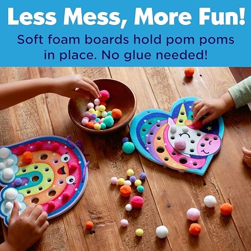 Creativity for Kids Pom Pom Pictures: Magical - Rainbow and Unicorn - Preschool and Toddler Crafts, Gifts for Ages 3+ - Image 4