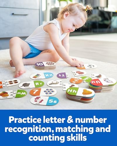 Coogam Learning Alphabet Matching Game, 36pcs Self-Correcting Sight Words Letter Number Cards, Fine Motor Educational Montessori Toy for Preschool Kindergarten 3 4 5 Years Old - Image 4