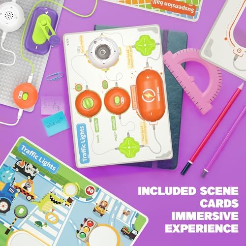 Science Kits for Kids - STEM Kits for Kids, Electronics Exploration Kit, Over 150 Projects, 14 Circuit Parts, STEM Educational Toy Gifts for Kid Boys Girls Ages 3 4 5 6 7 8 9 10 11 12 - Image 6