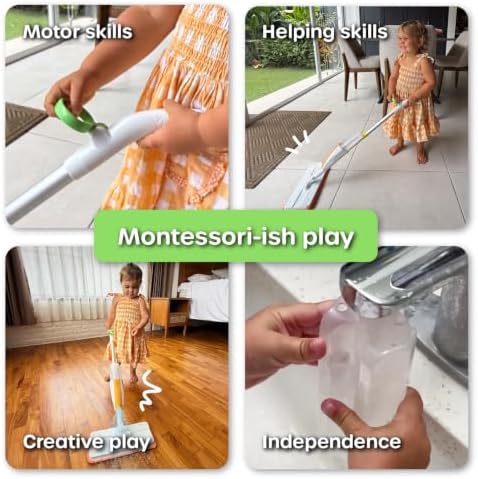 Quiggly Toddler Toy Spray Mop - Montessori Real Water Sprayer for Kids 3-5 - Image 6