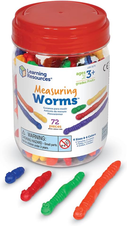 Learning Resources Measure Worms Set of 72 - Image 2