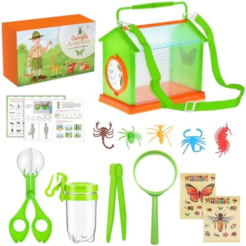 Nature Explorers Set for Ages 4-12, Includes Observation Box, Butterfly Net Catcher, Outdoor Discovery Observation Set - Image 3