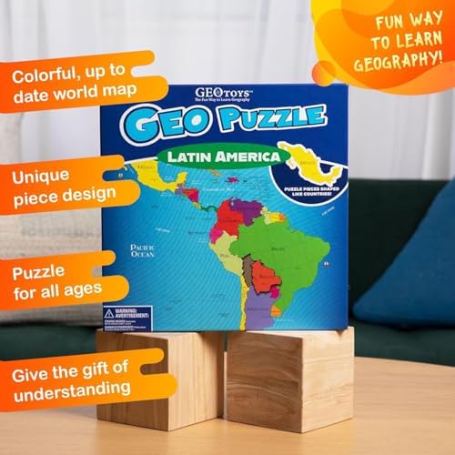 GeoPuzzle Latin America Jigsaw Puzzles,50 Pc Puzzle for Kids Ages 6 and Up - Image 3