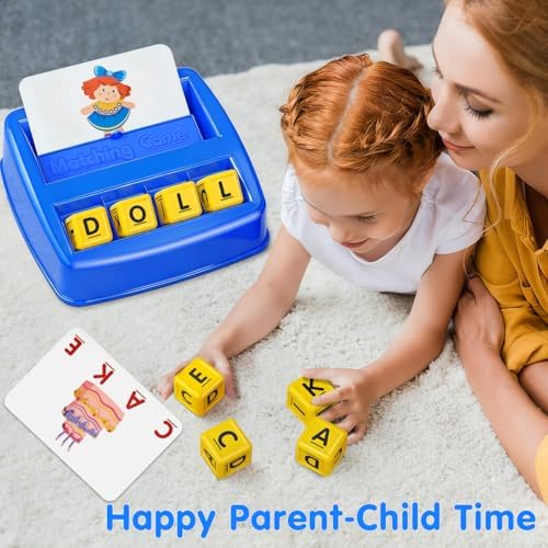 HahaGift Educational Toys for 3-5 Year Old Boy Girl Gifts, Matching Letter Learning Games Activities, Ideal Christmas Birthday Gift for Toddler Kids Age 3 4 5 6 7 Year Olds Boys Girls - Image 6