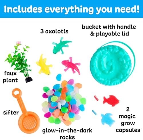Creativity for Kids Sensory Adventure Axolotls Kit | Dig, Squish & Explore | Screen-Free Outdoor Activity for Kids & Summer Activities for Kids (Ages 4+) - Image 3