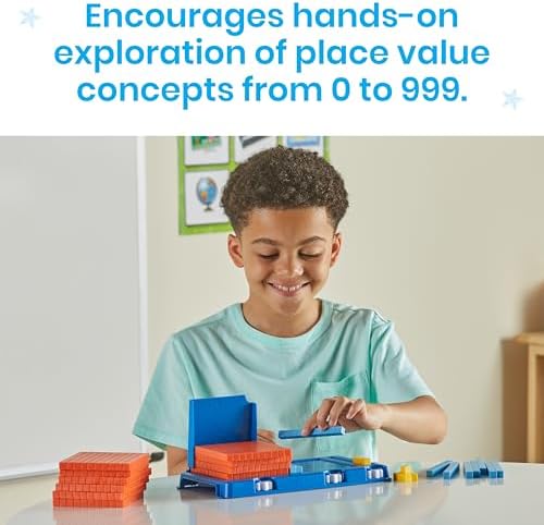 hand2mind Place Value Frame with Base Ten Blocks, Ages 5+ - Image 3